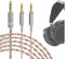 GEEKRIA Apollo Kupfer-Silber-Misch-Upgrade-Audiokabel, kompatibel mit HIFIMAN SUSVARA Unveiled, SUNDARA HE4XX 400i-Kopfhörern, 4,4 mm auf Dual 3,5 mm auf Ersatz-Kopfhörerkabel (8,2ft / 2,5 m)
