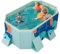 Grande pataugeoire pliable pour enfants et adultes – Piscine familiale non gonflable de 1,85 m – Design hexagonal robuste, installation et rangement faciles – Utilisation extérieure et intérieure