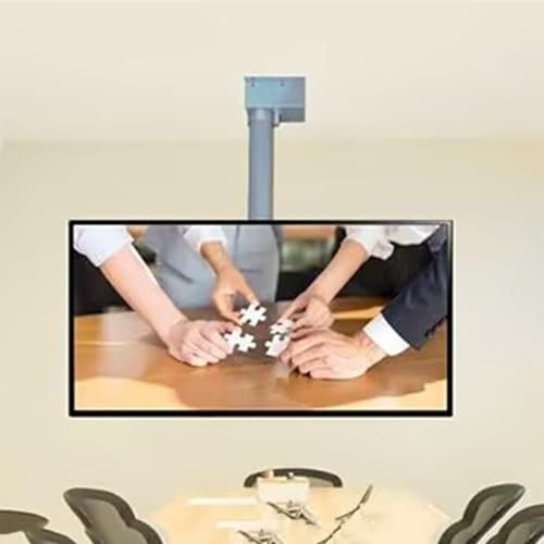 QICBYING Lift Télévisé Électrique, Support De Télévision Au Plafond Motorisé, Portage Électrique Réglable À Hauteur avec Télécommande, Convient À des Téléviseurs À Profil Bas De 26 À 70 Pouces(50cm)