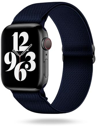 ONEFLOW Flex Loop Kompatibel mit Apple Armband Elastisch, Textil Stoff iWatch Armbänder Damen Herren Sport, Sportarmband Nylon Ersatz Watch Band Flexibel