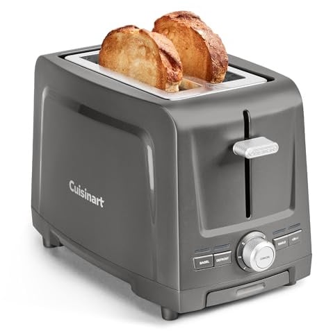 Cuisinart Core Collection 2-Slice Toaster | Extra-Long Slots for Artisan Bread | Bagel Setting |High-Lift Quickview | Single Slice & Defrost Functions | +30sec Toast Boost |Removable Crumb Tray