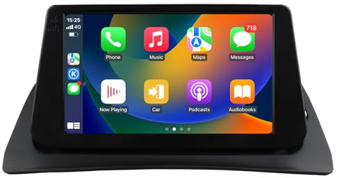 Android 14 9-Zoll-Autoradio für Renault Kangoo 2009-2018 unterstützt kabelloses Carplay/Android Auto, Lenkradsteuerung, WLAN/4G, FM 4-Kern 2GB & 64GB