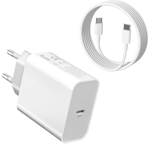 45W Chargeur USB C Rapide pour Samsung A57 5G A27 A37 A56 A55 A54 S26 S25 | Galaxy S26 Ultra/S26 Plus/25 Edge/S24 FE S23/A17 A36 A16 A26 A25 A35 A53/Z Fold 6 7/Z FILP Type C Prise Adaptateur et Cable