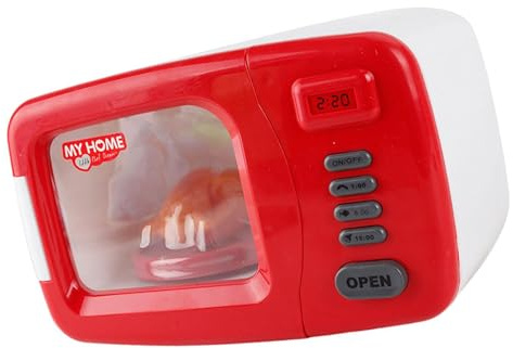 QLECXZI Appareils de Cuisine de Simulation pour Enfants, Jouet, Mini Four à pour Micro-Ondes, Offre des expériences de Cuisine Amusantes et réalistes,