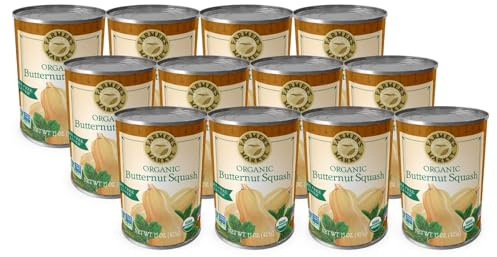 Farmer's Market Foods Organic Butternut Squash, 15-Ounce Cans (Pack of 12)