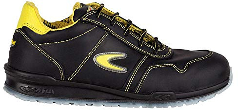 Cofra 78500-001.W46 COPPI S3 SRC Sicherheitsschuhe, Schwarz/Gelb, Größe 46