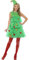 SMIFFYS Costume Albero di Natale, Verde, con abito e cappello