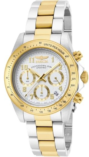 INVICTA Unisex Chronograph Quartz Watch with Stainless Steel Strap 17026