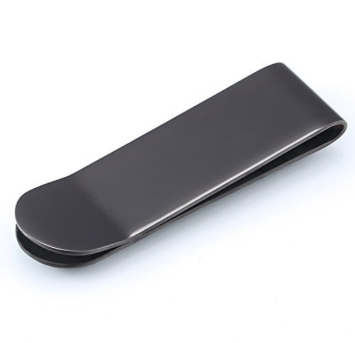 DonDon Herren Geldscheinklammer – Pure Black