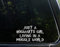 Just A Hogwarts Girl Living in A Muggle World - 6 1/2 x 3 3/4 - Vinyl Die Cut Decal/Bumper Sticker for Windows, Trucks, Cars, Laptops, Macbooks, Etc.