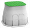 Arnocanali PB3030V Drain Box - Pozzetto elettrico per l’irrigazione, Con coperchio carrabile, Grigio/Verde, 30 x 30 cm