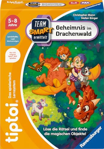 Ravensburger tiptoi Spiel 00224 - Team SMART ermittelt - Geheimnis im Drachenwald, fantastisches Logikspiel für Kinder ab 5 Jahren