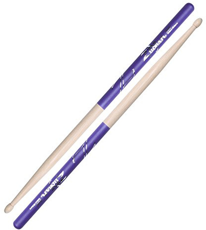 Zildjian 5A Hickory Drumsticks - Wood Tip - Red