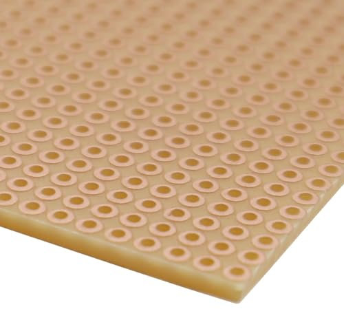 WITTKOWARE Elektronik Experimentier-/Punktrasterplatine, mit Kupferauflage 35µm, Rastermaß 2,54mm, Maße 100x160x1,5mm