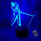 YTDZLTD Optische Täuschung 3D Golf Nacht Licht 16 Farben Andern Sich Fernbedienung USB-Strom Touch Schalter Dekor Lampe LED Lampe Tisch Kinder Brithday weihnachten Geschenk