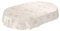 ANRO Wachstuchtischdecke Wachstuch Wachstischdecke Tischdecke Weihnachten Schneeflocken Beige Oval 200x140cm eingefasst