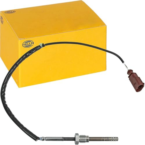 HELLA 6PT 014 494-111 Sensor, exhaust gas temperature - 2-pin connector - Bolted - Cable: 242mm