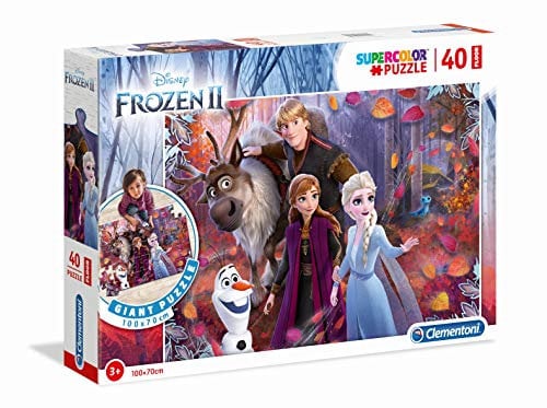 Clementoni - 25464 - Jigsaw Floor Puzzle - Disney Frozen 2-40 pieces - Made in Italy - jigsaw puzzle children Age 3+ age 3