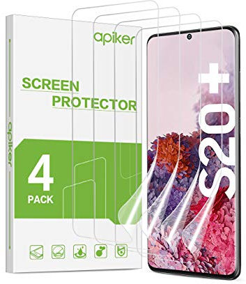 apiker Film Protection Écran Compatible avec Samsung Galaxy S20 Plus/S20+, Protecteur d'écran Haute Définition, Haute Sensibilité, Couverture Maximale