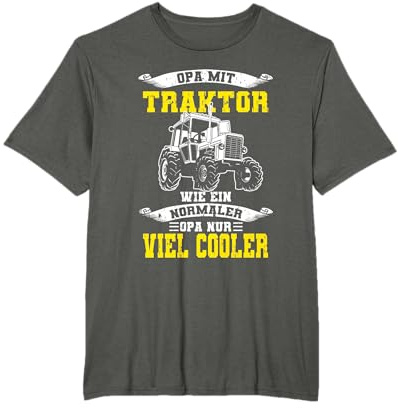 Opa Mit Traktor Wie Ein Normaler Opa Nur Cooler - Großvater T-Shirt