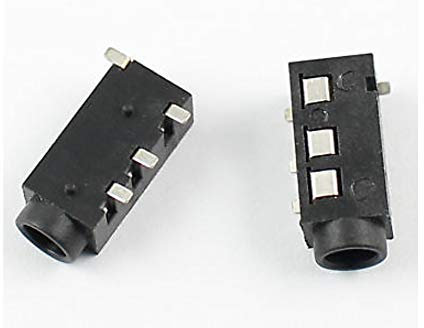 Tecnostore CONNETTORE Presa Jack 3.5mm Stereo SMD SALDARE 4pin Femmina 3,5 mm Audio Cavo