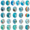 nbeads 54PCS European Perlen, Mixed Style Und Farben Strass Große Loch Glas European Perlen Charms Spacer Perlen Für Armband Schmuckherstellung