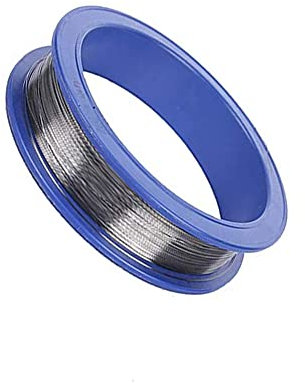 XMRISE tungsteno Filamento de Alambre Fino Wolfram 99.95% Rollo de Rollo de Metal Materias de Alta pureza Materias primas Longitud 1m,Diameter 0.04mm