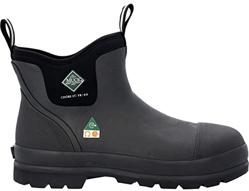MUCK Chore Classic Men's CSA Steel Toe Boot, Black, Size 10(M)