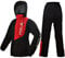 HSGAV Motorrad Motorradfahrer Regenanzug Unisex Regenbekleidung, Regenanzug Wasserdicht Atmungsaktiv mit Reflexstreifen,Rot,S