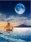 5D Diamant Diy Malerei Kits Segeln Unter Dem Mond Diamant Malerei Kits Malen Nach Zahlen Diamant Diy,Arts Craft Home Wand-Decor