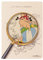 Clairefontaine 813025C - Notizbuch Asterix 4, mit Fadenbindung DIN A5, 32 Blatt liniert, Motiv skizziert mit Lupe, 1 Stück