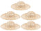 Lurrose 5 Stücke Mini Strohhut Puppe Miniatur Strohhut Hand Strickstroh Hut Natürliche Mini Hut Mütze Für Puppenhaus Handwerk DIY Dekoration Schmuck Zubehör 20 cm