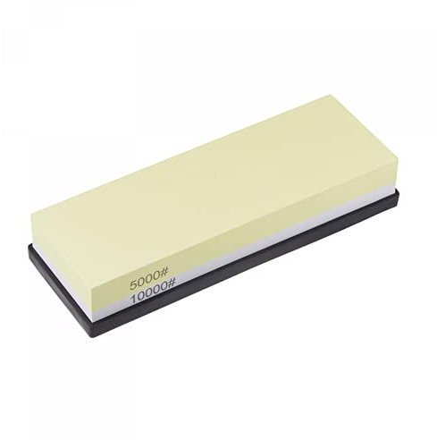 sourcing map Sharpening Stones 5000/10000 Grit 2 Side Combination Whetstone Knife Sharpener Stone 180x60x29mm