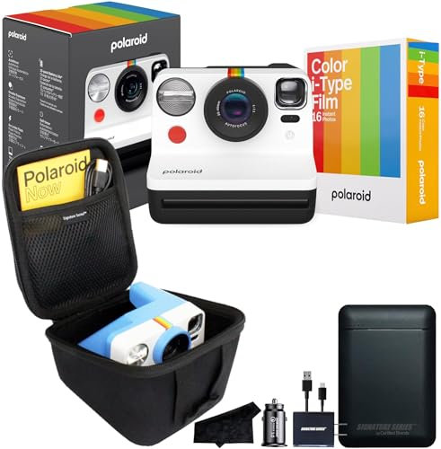 Polaroid Originals Now 2nd Generation I-Type Instant Camera with 16 Color Film Photos | Signature Series Charger Bundle