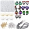 DIYBravo 131 Stück Ohrring Halloween Epoxidharz Formen Resin Silikon Formen mit 20 Ohrhaken 10 schwarze Schnur 100 Resin Silikonform für Schlüsselanhänger Lesezeichen Schmuck