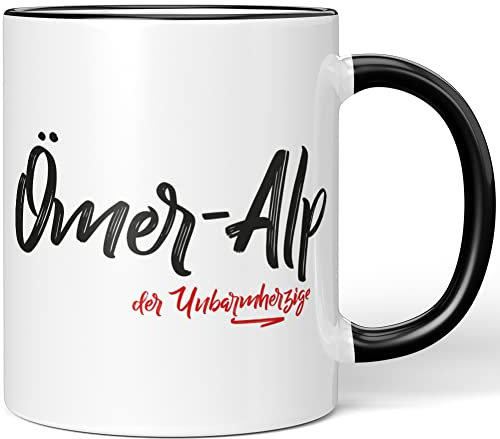 JUNIWORDS Tasse, Ömer-Alp, der Unbarmherzige, Schwarz (5280759)