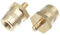 X AUTOHAUX 1 Pair M6 Battery Terminal Connector Brass Tone Post Adapter Taper