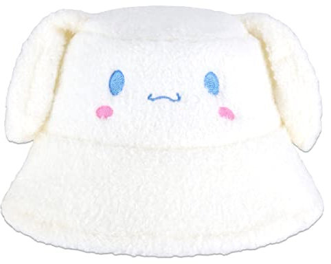 Roffatide Anime Cinnamoroll Eimer Hut für Jungen Mädchen Baumwolle Stickerei faltbar Sonnenhut Angeln Strand Hut