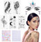 Glitzersteine Gesicht Strasssteine Gesicht Edelsteine, Festival Glitzer Gesicht Steine,Temporäre Tattoo-Aufkleber, Halloween Glitzersteine Selbstklebend Gesicht Kristalle Face Gems für Party Karneval