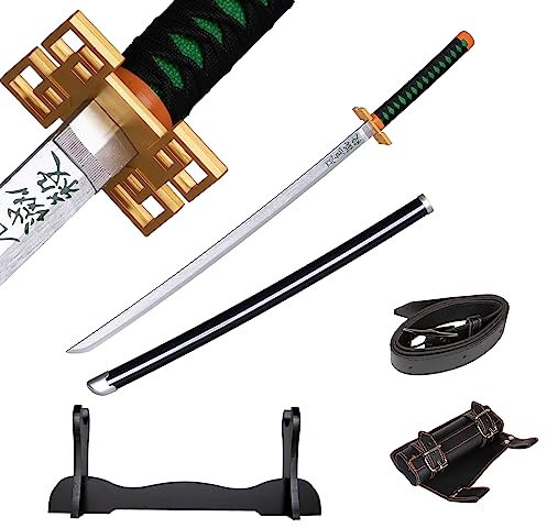 Churgigi Katana Animado Navidad Sable Catana Katana Carnaval Espada Halloween Japonés Cosplay Espada Madera