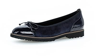 Gabor Damen Klassische Ballerinas, Frauen Flats,Slip-ons,klassisch elegant,Schleife,Ballerinen,Pumps,Halbschuhe,Atlantik (Cognac),35.5 EU / 3 UK