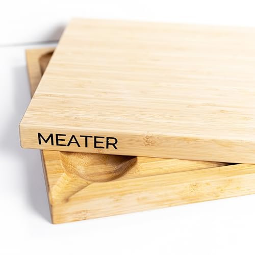 MEATER Bamboo Cutting Board | 19.6 x 14.9 | 100% Bamboo | Kitchen Chopping, Slicing, Carving, Mincing, Charcuterie Board