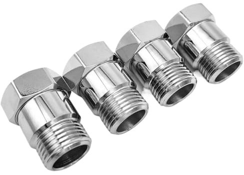 Lambdasonde Diagnosesonde 4PCS O2 Sauerstoff Sensor Test Rohr Extender Spacer Adapter Stahl Und Verchromt M18x1,5 Sauerstoffsensor Auto