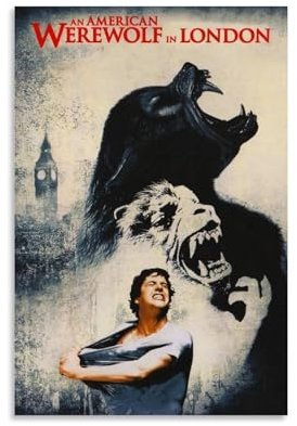 keev Leinwandposter An American Werewolf in London, Wandkunst, dekoratives Gemälde, Poster, 20 x 30 cm, ungerahmter Stil