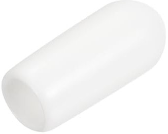 QUARKZMAN 15Pcs Embouts en Caoutchouc de 6 mm de Diamètre Intérieur, Couvercle d'Extrémité Rond en Vinyle, Protecteurs de Filetage de Vis Blancs