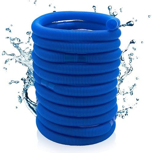 HAFIX Pool Schlauch 32mm Pool Saugschlauch 5m Ersatzschlauch Poolsauger 32mm Durchmesser in blau. Poolschlauch Schwimmbadschlauch. Pumpenschlauch für Filter Pumpe. Flexibler Wasserschlauch 5 Meter.