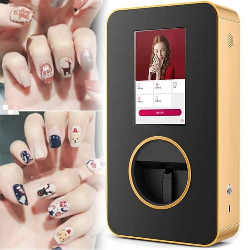 Imprimante 3D Intelligente pour Nail Art, Machine de Peinture pour Nail Art, Identification Intelligente de la Forme et de la Taille des Ongles, avec écran Tactile de 10,1 Pouces