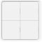 Smart Button, Homekit Button Fernbedienung Smart Switch Wandpaneel Home Assistant für Hub (4 Gang)