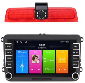 9 Android Auto GPS Radio Navigator Carplay Replacement for VW Caddy life 2K Facelift 3 Kasten 2KA Kombi Cross Maxi Tdi Dritte 3 mit GPS Bluetooth FM USB TPMS SWC WiFi DVR RDS DAB+ Auto Rückfahrkamera