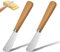 THKO 2PCS Butter Knife, Wood Handle Butter Knife Spreader Durable Stainless Steel Blade Butter Spreader Ideal for Bagels, Sandwiches, Butter